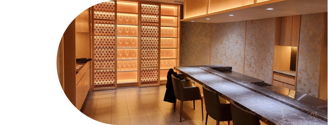 Minimalist Modern Look of Private Room Restaurant